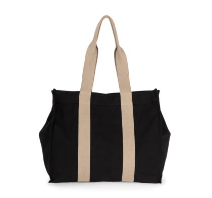 Grand sac shopping à soufflet recyclé