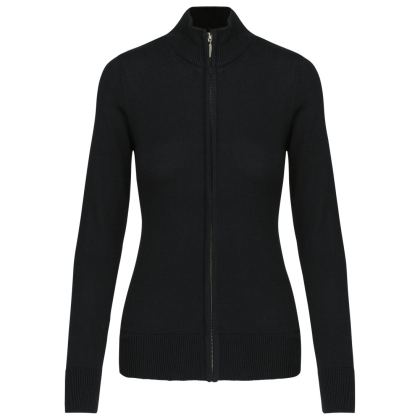 Cardigan zippé femme