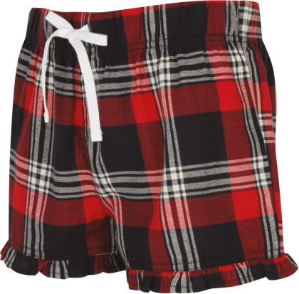 Short femme à motif tartan