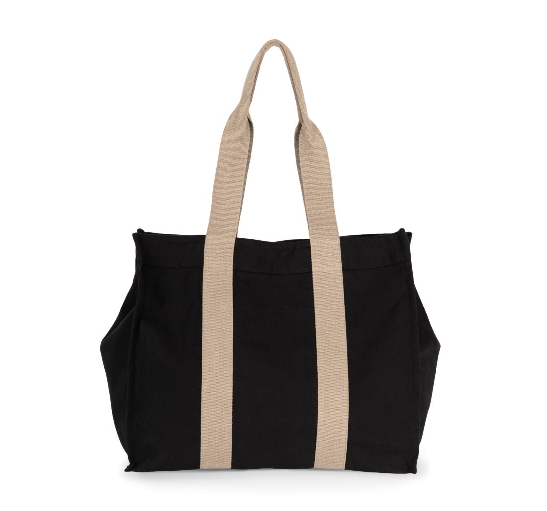 Grand sac shopping à soufflet recyclé
